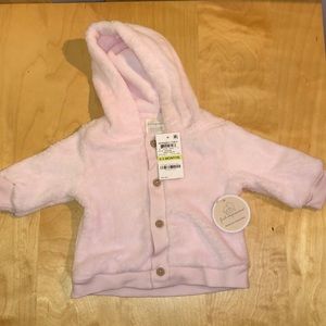 First impressions newborn pink fleece